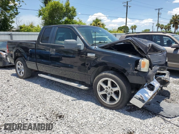 2006 Ford F-150 XLT with VIN 1FTPX12566FA61707, listed as a Copart auction lot 62223845 with 150,056 mi miles and Salvage title. Bid and sale history available at DreamBid. Image 4.