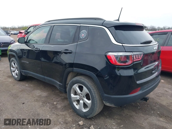 2017 Jeep Compass Latitude with VIN 3C4NJCBB0HT652764, listed as a IAAI auction lot 41963296 with 141,338 mi miles and . Bid and sale history available at DreamBid. Image 3.
