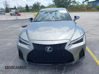 2023 Lexus IS with VIN JTHGZ1E23P5028682, listed as a IAAI auction lot 42051062 with 20,239 mi miles. Bid and sale history available at carsss.com. Image 6.