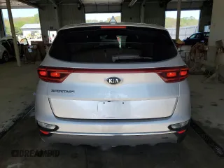 2021 Kia Sportage LX with VIN KNDPMCAC5M7862219, listed as a Copart auction lot 54098215 with 83,736 mi miles and Salvage Title. Bid and sale history available at carsss.com. Image 6.