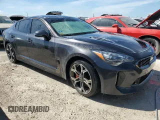 2021 Kia Stinger GT2 with VIN KNAE55LC5M6088344, listed as a Copart auction lot 74608634 with 34,174 mi miles and Non Repairable. Bid and sale history available at carsss.com. Image 4.
