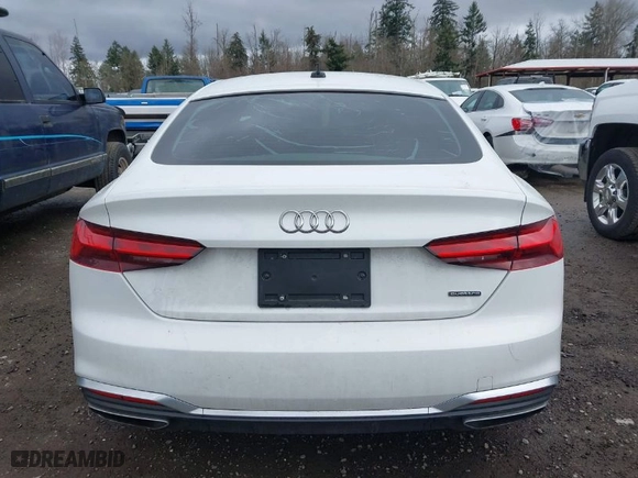 2021 Audi A5 Sportback S line Premium with VIN WAUDACF59MA053649, listed as a IAAI auction lot 41708092 with 56,936 mi miles. Bid and sale history available at carsss.com. Image 16.
