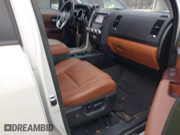 2017 Toyota Sequoia Platinum with VIN 5TDDY5G11HS150228, listed as a IAAI auction lot 41756057 with 57,727 mi miles. Bid and sale history available at carsss.com. Image 5.