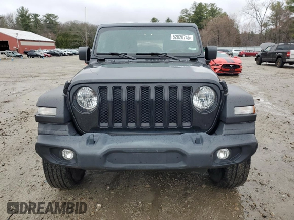 2021 Jeep Wrangler Unlimited Willys with VIN 1C4HJXDN2MW796669, listed as a Copart auction lot 52020745 with 46,826 mi miles and Salvage Title. Bid and sale history available at DreamBid. Image 5.