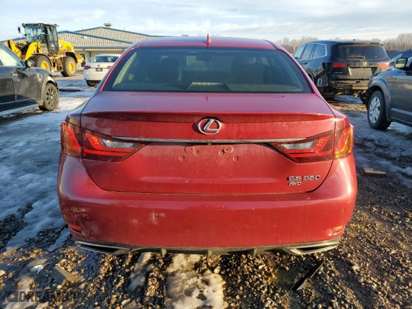 2015 Lexus GS 350 with VIN JTHCE1BL3FA005156, listed as a Copart auction lot 48616625 with 28,414 mi miles and Salvage Title. Bid and sale history available at carsss.com. Image 6.