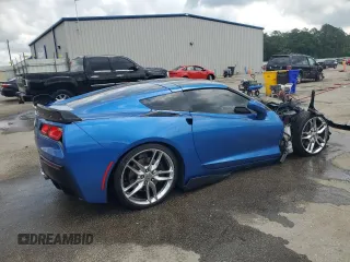 2014 Chevrolet Corvette Z51 2LT with VIN 1G1YJ2D70E5104588, listed as a Copart auction lot 53087515 with Not provided miles and Salvage title. Bid and sale history available at DreamBid. Image 3.