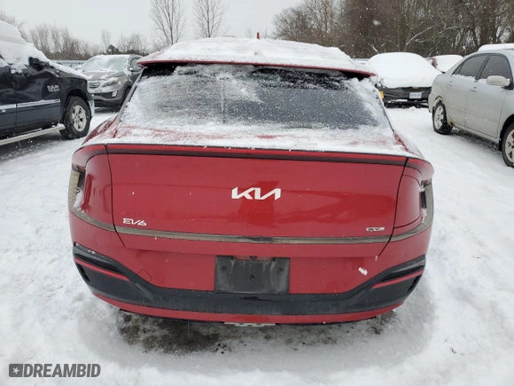 2022 Kia EV6 GT-Line with VIN KNDC4DLC1N5046977, listed as a Copart auction lot 86736374 with 57,801 mi miles and Clean Title. Bid and sale history available at carsss.com. Image 6.