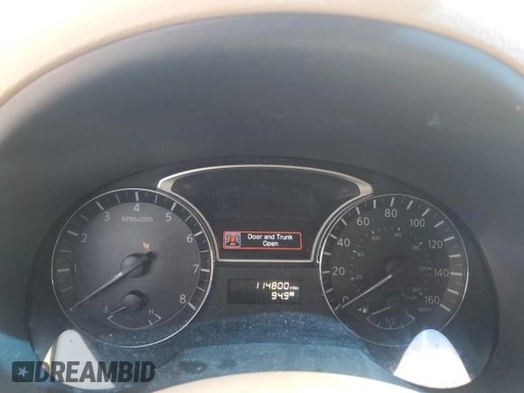 2014 Nissan Altima 2.5 S with VIN 1N4AL3AP2EC163852, listed as a Copart auction lot 43538135 with 114,800 mi miles and Clean Title. Bid and sale history available at carsss.com. Image 9.