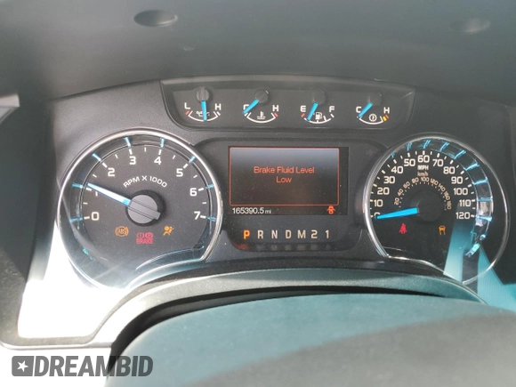 2013 Ford F-150 XL with VIN 1FTFX1EF4DFB02199, listed as a Copart auction lot 61959245 with 165,390 mi miles and Salvage title. Bid and sale history available at DreamBid. Image 9.