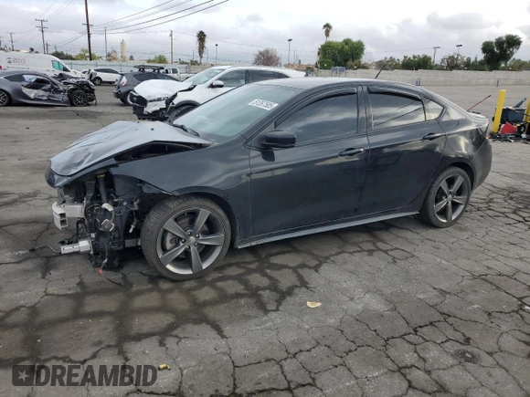 2015 Dodge Dart GT with VIN 1C3CDFEB4FD123661, listed as a Copart auction lot 51267505 with 100,535 mi miles and Salvage Title. Bid and sale history available at carsss.com. Image 1.