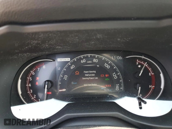 2024 Toyota RAV4 XLE with VIN 2T3P1RFVXRC484711, listed as a Copart auction lot 60511415 with 9,836 mi miles and Salvage title. Bid and sale history available at DreamBid. Image 9.