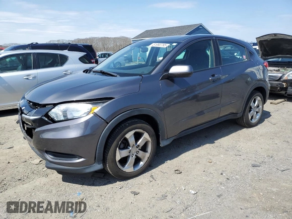 2017 Honda HR-V LX with VIN 3CZRU6H38HM726799, listed as a Copart auction lot 51990795 with 81,264 mi miles and Salvage Title. Bid and sale history available at carsss.com. Image 1.