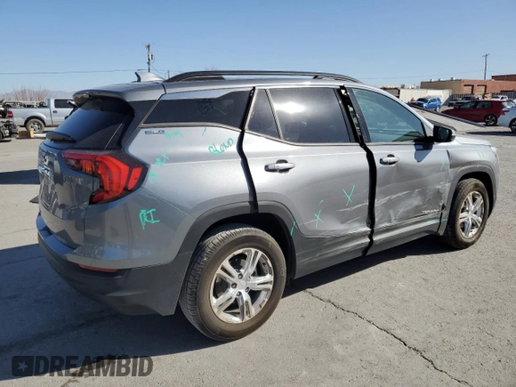 2019 GMC Terrain SLE with VIN 3GKALMEV3KL155790, listed as a Copart auction lot 48562305 with 59,575 mi miles and Salvage title. Bid and sale history available at DreamBid. Image 3.