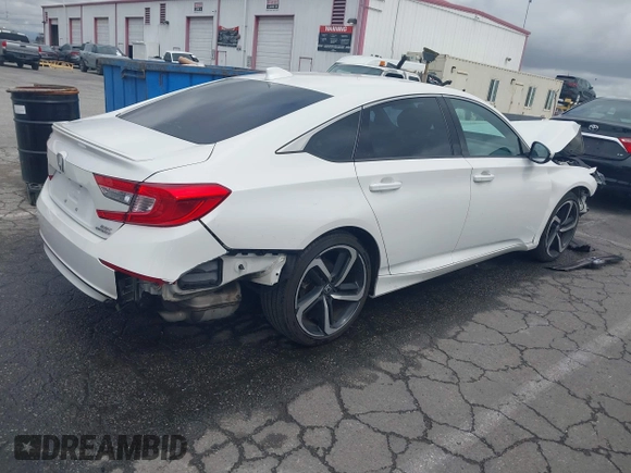 2020 Honda Accord Sport with VIN 1HGCV2F39LA012708, listed as a IAAI auction lot 41783453 with 98,974 mi miles and . Bid and sale history available at DreamBid. Image 4.