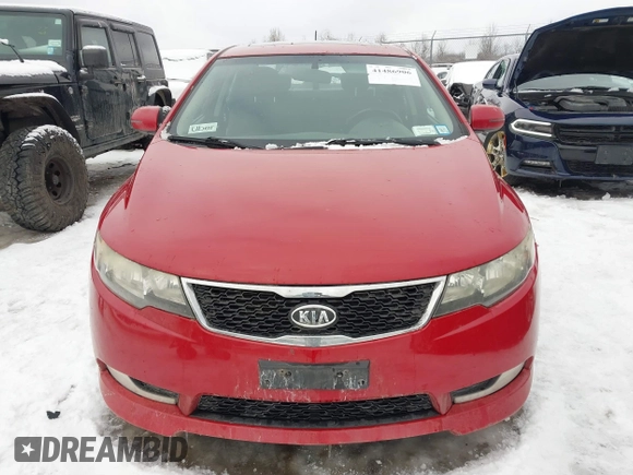 2013 Kia Forte SX with VIN KNAFW4A33D5693791, listed as a IAAI auction lot 41486906 with 154,579 mi miles. Bid and sale history available at carsss.com. Image 6.