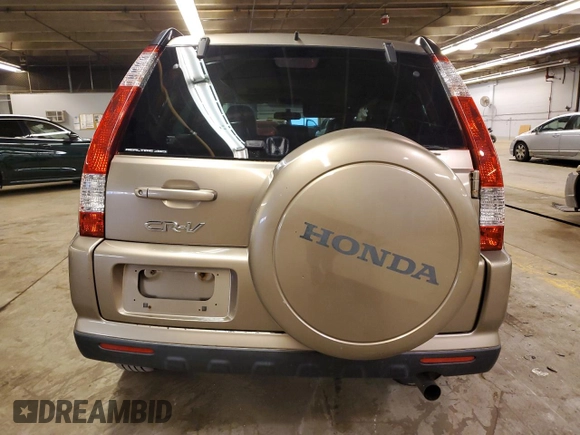 2005 Honda CR-V EX SE with VIN JHLRD78955C043538, listed as a Copart auction lot 85377044 with 236,824 mi miles and Salvage Title. Bid and sale history available at carsss.com. Image 6.