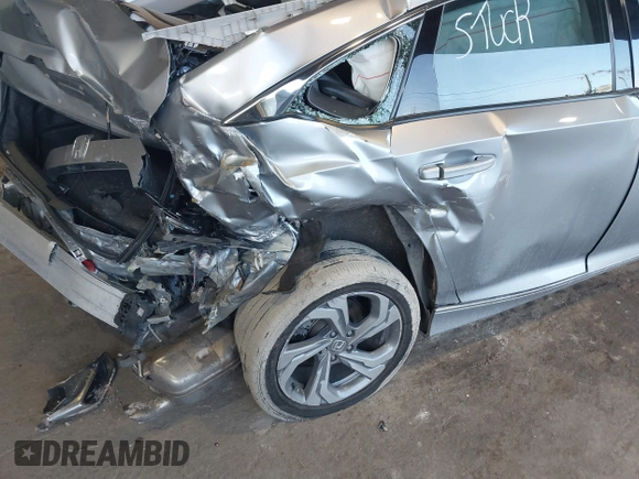 2019 Honda Accord EX-L with VIN 1HGCV2F55KA013046, listed as a IAAI auction lot 41511117 with 113,228 mi miles and . Bid and sale history available at DreamBid. Image 6.