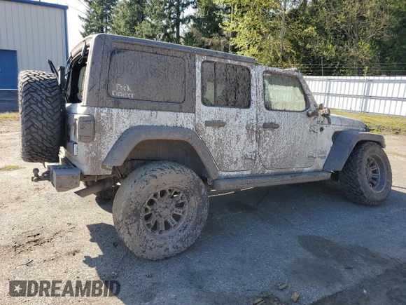 2018 Jeep Wrangler Unlimited Sport S с VIN 1C4HJXDN5JW254560, выставлен на аукционе Copart как лот 53254825 с пробегом Не указан миль и Списание • Salvage title. История ставок и продаж доступна на DreamBid. Изображение 3.