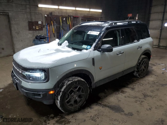 2021 Ford Bronco Sport Badlands with VIN 3FMCR9D94MRB33605, listed as a Copart auction lot 46226995 with NaN miles and Salvage Title. Bid and sale history available at carsss.com. Image 1.