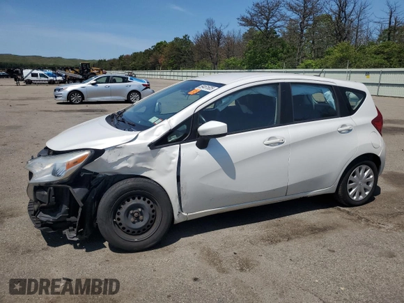 2016 Nissan Note S with VIN 3N1CE2CP6GL360859, listed as a Copart auction lot 59461605 with 117,910 mi miles and Salvage title. Bid and sale history available at DreamBid. Image 1.