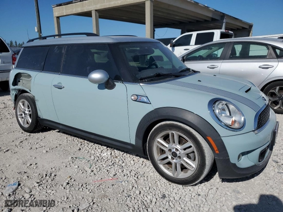 2012 MINI Cooper Clubman S with VIN WMWZG3C58CTY37901, listed as a Copart auction lot 53705885 with 34,458 mi miles and Salvage Title. Bid and sale history available at carsss.com. Image 4.