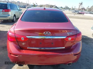 2014 Infiniti Q50 Sport with VIN JN1BV7AP4EM676615, listed as a IAAI auction lot 42007415 with 80,276 mi miles and . Bid and sale history available at DreamBid. Image 16.