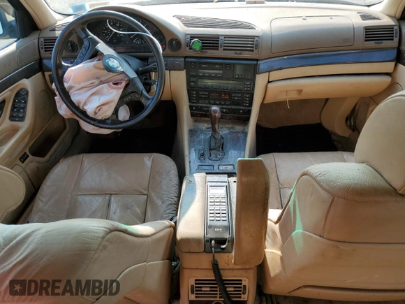 1997 BMW 7 Series 740il with VIN WBAGJ8325VDM04352, listed as a Copart auction lot 70189534 with 129,463 mi miles and Salvage Title. Bid and sale history available at carsss.com. Image 8.