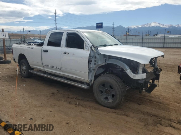 2015 Ram 2500 Tradesman with VIN 3C6UR5HJ8FG674720, listed as a Copart auction lot 56328805 with 105,467 mi miles and Salvage title. Bid and sale history available at DreamBid. Image 4.