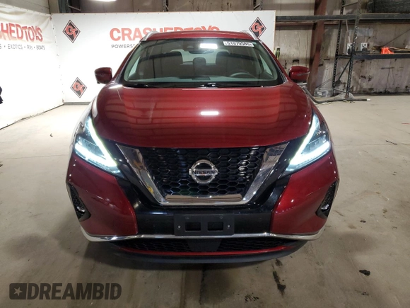 2021 Nissan Murano SL with VIN 5N1AZ2CS6MC127547, listed as a Copart auction lot 51979505 with 42,148 mi miles and Salvage Title. Bid and sale history available at DreamBid. Image 5.