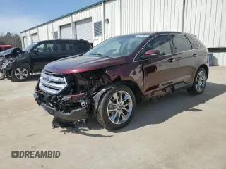 2018 Ford Edge Titanium with VIN 2FMPK4K89JBC21885, listed as a Copart auction lot 49715975 with 0 mi miles and Salvage Title. Bid and sale history available at carsss.com. Image 1.