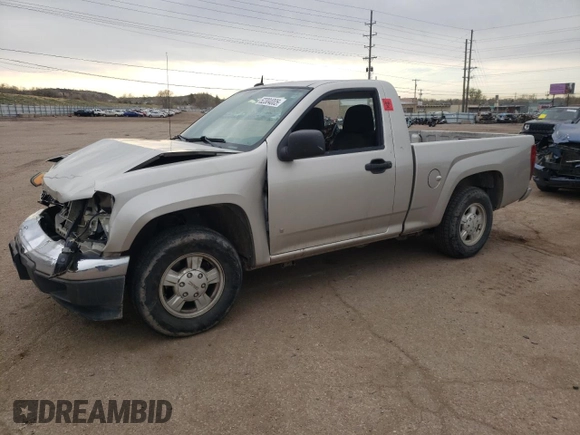 2008 GMC Canyon SLE1 with VIN 1GTCS149588101375, listed as a Copart auction lot 52304005 with 0 mi miles and Salvage Title. Bid and sale history available at carsss.com. Image 1.