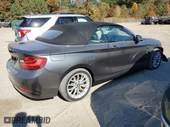2016 BMW 2 Series 228i xDrive with VIN WBA1L9C55GV324854, listed as a Copart auction lot 77359674 with 101,768 mi miles and Salvage Title. Bid and sale history available at carsss.com. Image 3.