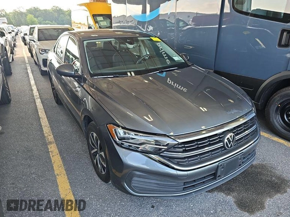 2024 Volkswagen Jetta S with VIN 3VW5M7BU2RM043054, listed as a IAAI auction lot 42852875 with 27,670 mi miles and . Bid and sale history available at DreamBid. Image 15.
