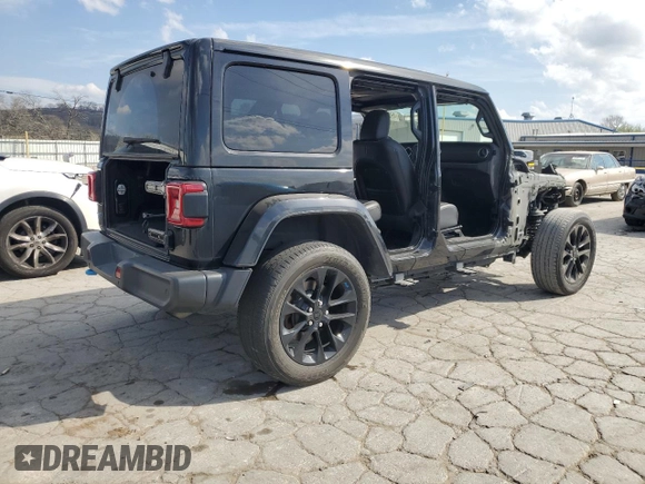 2022 Jeep Wrangler Unlimited Sahara с VIN 1C4JJXP68NW238204, выставлен на аукционе Copart как лот 49292205 с пробегом 35 058 миль миль и Списание • Salvage title. История ставок и продаж доступна на DreamBid. Изображение 3.