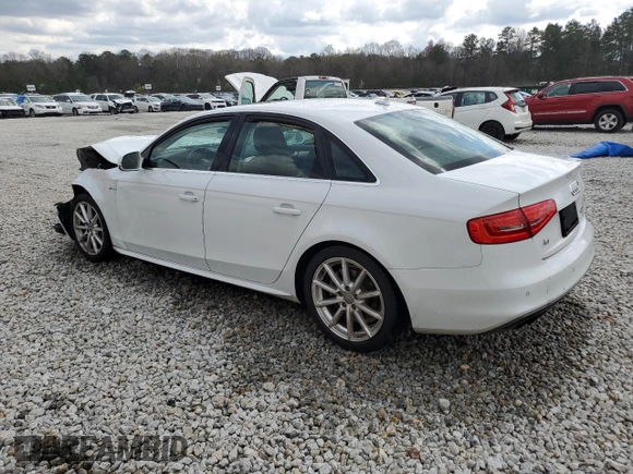 2014 Audi A4 2.0T Premium Plus with VIN WAUHFAFL3EA143726, listed as a Copart auction lot 48666155 with 107,300 mi miles and Salvage Title. Bid and sale history available at carsss.com. Image 2.