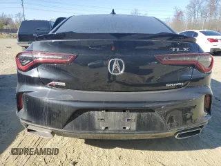 2022 Acura TLX w/A-Spec Package with VIN 19UUB6F50NA002190, listed as a Copart auction lot 50175855 with Not Provided miles and Salvage Title. Bid and sale history available at DreamBid. Image 6.