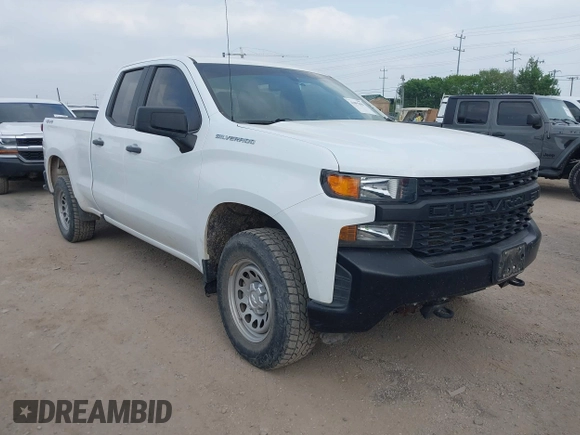2021 Chevrolet Silverado 1500 Work Truck with VIN 1GCRYAEF0MZ210103, listed as a IAAI auction lot 41895696 with 80,098 mi miles and . Bid and sale history available at DreamBid. Image 1.