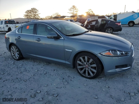 2014 Jaguar XF V6 SC with VIN SAJWJ0EF8E8U17476, listed as a Copart auction lot 79666374 with 0 mi miles and Salvage Title. Bid and sale history available at carsss.com. Image 4.