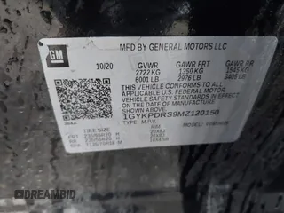 2021 Cadillac XT6 Premium Luxury z VIN 1GYKPDRS9MZ120150, wystawiony jako IAAI lot #41715368 z przebiegiem 47 835 mil mil oraz . Historia ofert i sprzedaży dostępna na DreamBid. Obrazek 9.