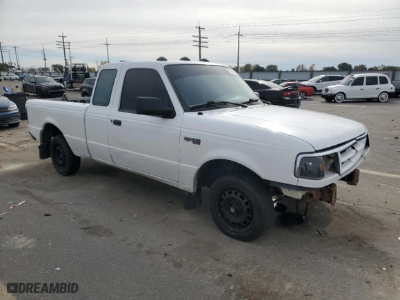 1997 Ford Ranger XL with VIN 1FTCR14A4VPB15565, listed as a Copart auction lot 77610414 with 206,192 mi miles and Salvage Title. Bid and sale history available at carsss.com. Image 4.