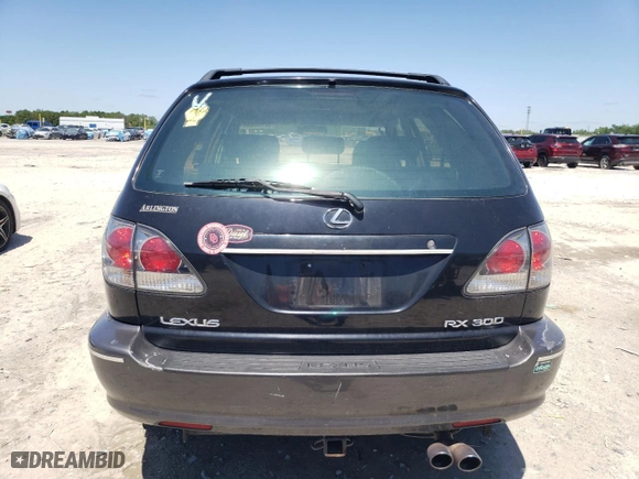 2002 Lexus RX 300 with VIN JTJGF10U520124559, listed as a Copart auction lot 52139945 with 185,000 mi miles and Clean Title. Bid and sale history available at carsss.com. Image 6.