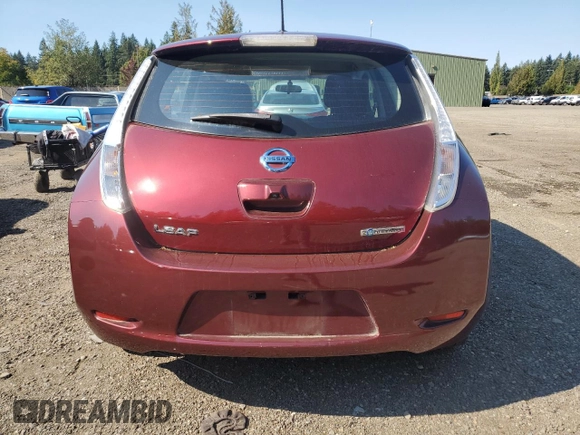 2016 Nissan LEAF S with VIN 1N4BZ0CP5GC313180, listed as a Copart auction lot 68863813 with 31,583 mi miles. Bid and sale history available at carsss.com. Image 6.
