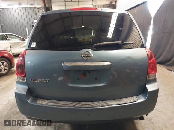 2008 Nissan Quest SL with VIN 5N1BV28U68N118044, listed as a IAAI auction lot 41311739 with 87,066 mi miles. Bid and sale history available at carsss.com. Image 16.