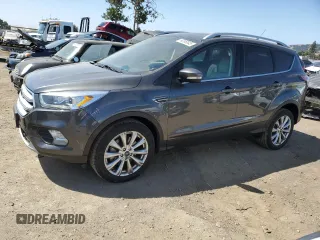 2018 Ford Escape Titanium with VIN 1FMCU9J97JUD22398, listed as a Copart auction lot 59398845 with 32,500 mi miles and Salvage title. Bid and sale history available at DreamBid. Image 1.