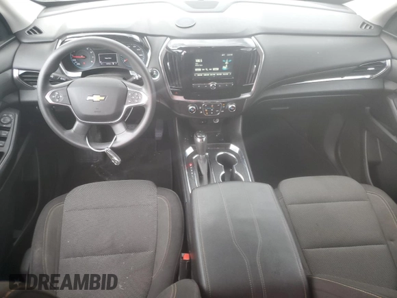 2018 Chevrolet Traverse LS with VIN 1GNERFKW7JJ217709, listed as a Copart auction lot 63332405 with 127,758 mi miles and Salvage title. Bid and sale history available at DreamBid. Image 8.