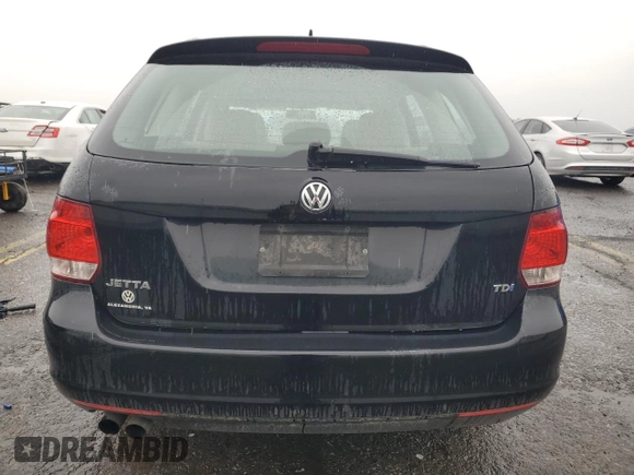 2012 Volkswagen Jetta TDI with VIN 3VWML7AJXCM652356, listed as a Copart auction lot 58726195 with 119,966 mi miles and Salvage title. Bid and sale history available at DreamBid. Image 6.