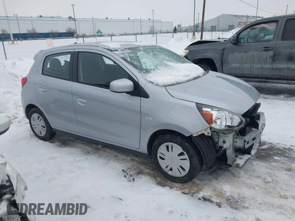 2019 Mitsubishi Mirage ES z VIN ML32A3HJ1KH007390, wystawiony jako IAAI lot #41515634 z przebiegiem 66 451 mil mil oraz . Historia ofert i sprzedaży dostępna na DreamBid. Obrazek 1.