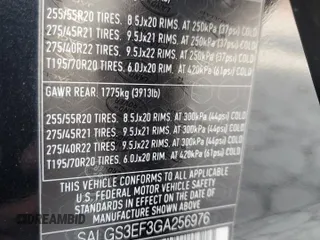 2016 Land Rover Range Rover Supercharged with VIN SALGS3EF3GA256976, listed as a Copart auction lot 54989875 with 111,497 mi miles and Clean title. Bid and sale history available at DreamBid. Image 13.