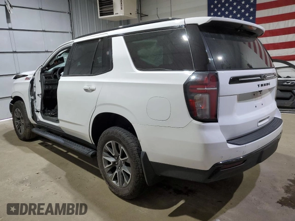 2023 Chevrolet Tahoe Z71 with VIN 1GNSKPKD0PR336725, listed as a Copart auction lot 57289895 with Not provided miles and Salvage title. Bid and sale history available at DreamBid. Image 2.