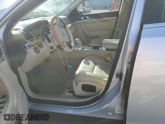 2010 Lincoln MKS EcoBoost with VIN 1LNHL9FT6AG612143, listed as a Copart auction lot 49469855 with 154,310 mi miles and Salvage Title. Bid and sale history available at DreamBid. Image 7.